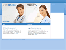 Tablet Screenshot of mediserv.ch